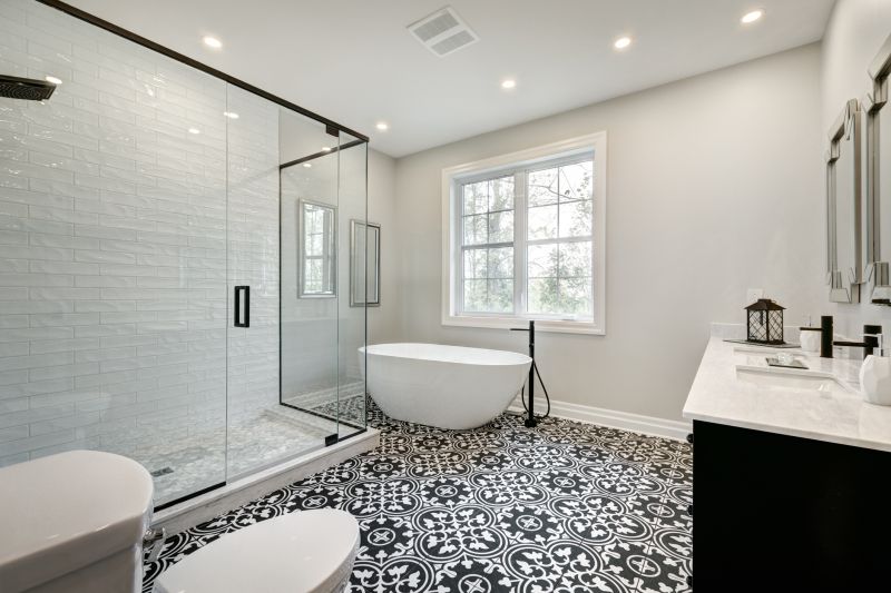 Modern residential bathroom renovation